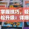 掌握技巧，轻松升级：详细教你如何在墨武江山手游中正确使用高级经验丹获取更高经验值